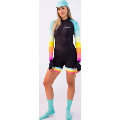 Kapvoe Breathable Womens Short-sleeved Cycling Suits Summer New Bicycle Racing Jersey Team Sport Clothes Ropa Ciclismo Overall