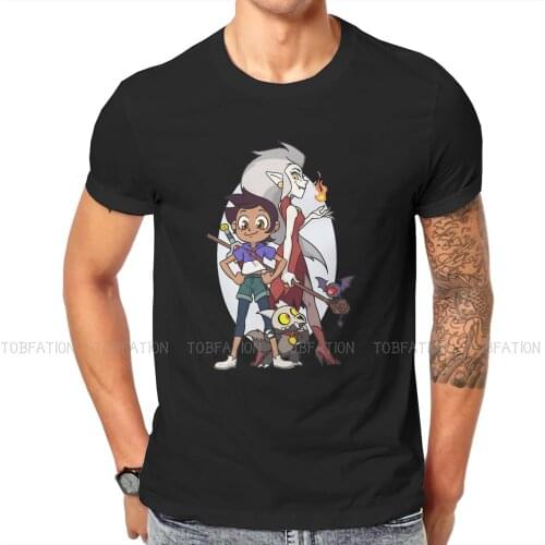 The Owl House Characters Tshirt Harajuku Punk Mens Streetwear Tops Large Cotton Crewneck T Shirt