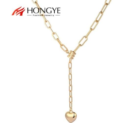 HONGYE Retro Style Heart ShapeNecklace Pendant Female Fascination Sweet and Romantic For Women Girl Cute Jewelry Party 2021New