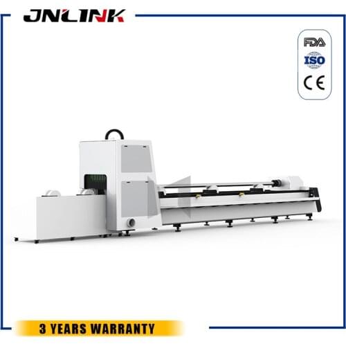 JNLINK 3 years warranty fiber laser cutting machine for round stainless steel/carbon steel square tube