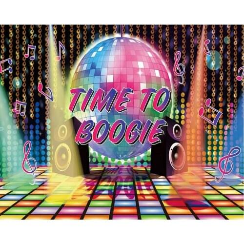 Colorful Musical Notes Carnival Party Backdrop Baby Shower Room Decor Photo Booth Studio Prop