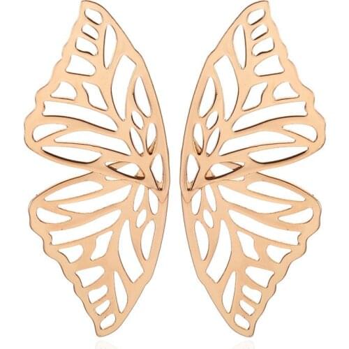 Exaggerated Jewelry New Design Butterfly Animal Earrings For Women Vintage Gold Earrings Personalized Statement Bohemian Brincos