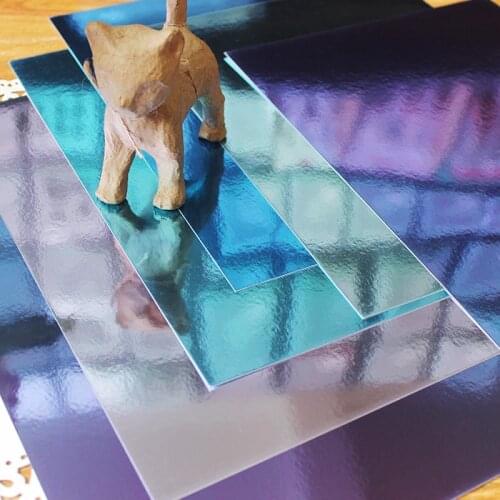 KSCRAFT 12pcs COLOUR SHADES MIRROR BOARD MIDNIGHT SKIES 250GSM