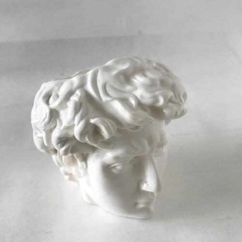 Men Head Candle Holder Silicone Cake Baking Chocolate Molds 3D Concrete Resin Craft Mould Clay Plaster Flower Pot Planter Mold