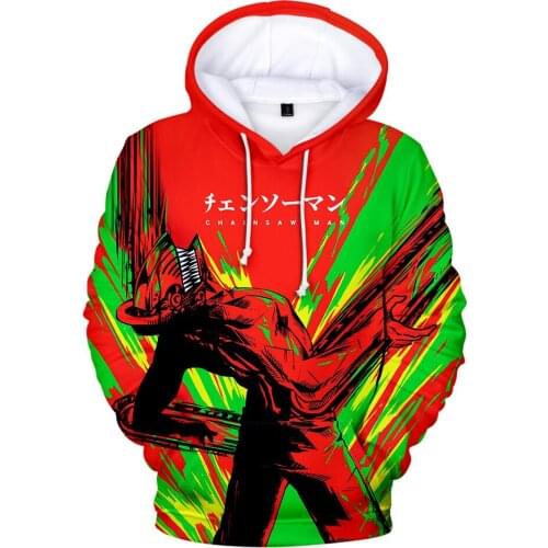 2021 New Chainsaw Man Hoodies Men/Women Sweatshirts Hooded Chainsaw Man Hoody Boy/Girls Winter Polluvers Clothes
