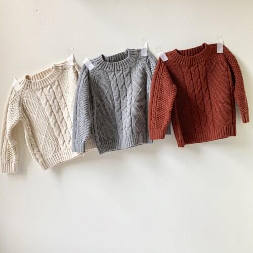 Autumn Winter Baby Boys Sweater Toddler Boys Long-Sleeve Jumper Knitwear Pullover for Boys High Quality Childrens Clothing