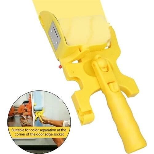 Practical Paint Edger Wall Paint Edger Roller With 2-Pack Replacement Rollers Brush Tool Multifunctional for Home Room Ceilings