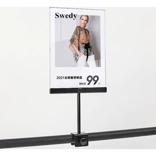 A5 Adjustable Poster Holder Stand Advertising Business Menu Sign Holder Clip Frame Clothing Shelf Promotion Display Stand Board