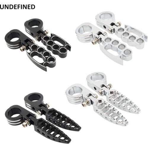 Highway Footpegs Motorcycle 32mm 1.25" Engine Crash Bar w/Clamp Mount Footrests For Harley Sportster Dyna Road King Universal