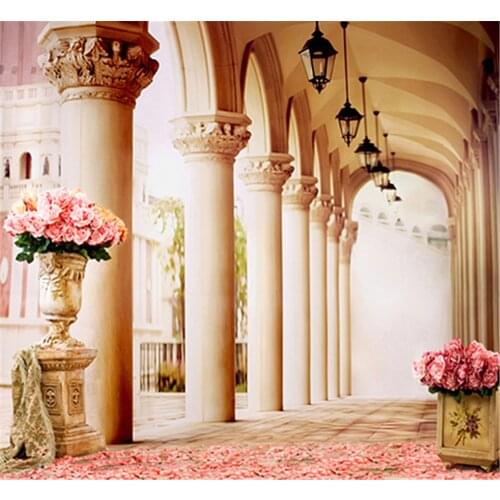 Thin Vinyl Photography Backdrop 5x7 Palace Archway For Wedding Photo Shoots Real Professional Camera Photo Studio Background