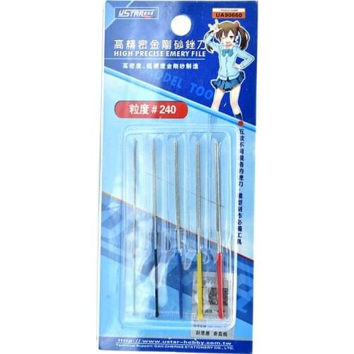 U-STAR UA-660, 5 in 1 Mini Diamond File Set - Round (5 pcs), UA-90660 High Precise Round File Set