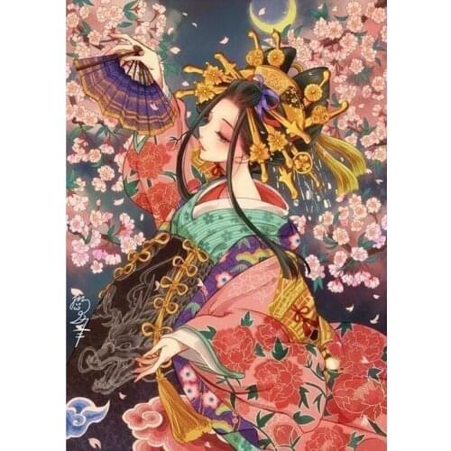 Cross Stitch DIY Painting 5D Minamoto Diamond Anime Character Picture Embroidery Pattern Full Square Drill