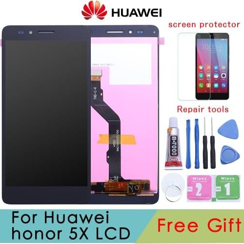 For Huawei Honor 5X LCD Display + Touch Screen + Tools FHD 100% New Digitizer Assembly Replacement For Huawei GR5 5.5 inches