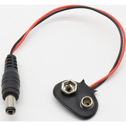 10 pcs /lot UNO R3 9V Battery Connector 9V battery clip for arduino in stock top quality