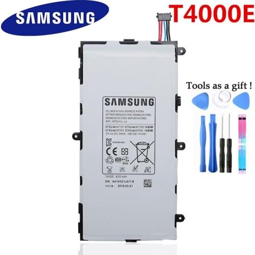 100% Original Tablet Battery T4000E For Samsung GALAXY Tab3 7.0 T210 T211 T2105 T217A Replacement Genuine Batteries 4000mAh