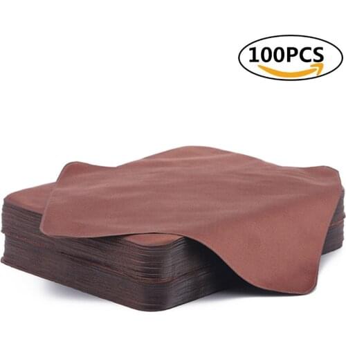 100 piece lens cloth milk slik 15cm*18cm eyeglasses camera digital cleaning cloth by dhoptical