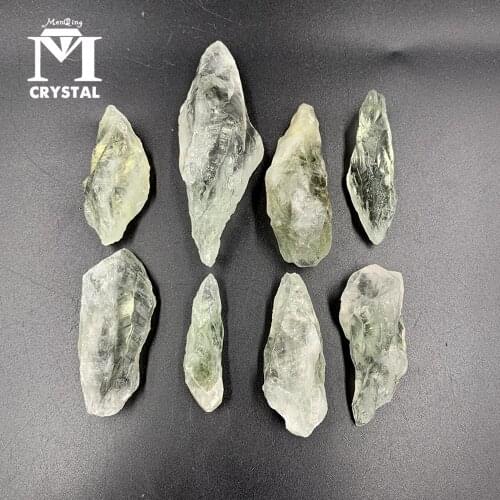 150g/bag natural gravel green crsytal rough quartz stone mineral specimen gemstone healing wand home decoration