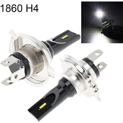 2pcs 12V / 24 H4 High Power 1860 Lamp Beads 1200LM 6500K-7500K White Driving Running Car Lamp Auto Light Bulbs