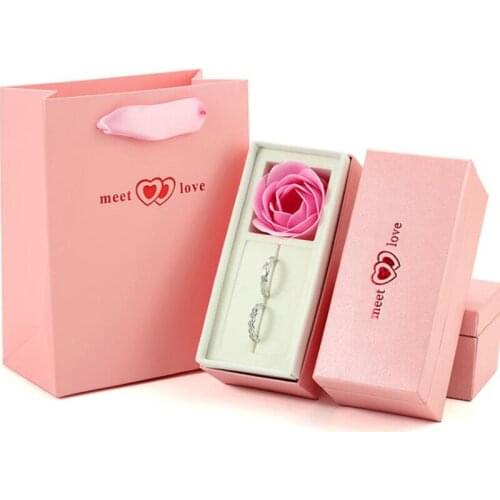 20 Piece Rose Jewelry Display Box Gift Box Women Earrings Ring Jewelry Packaging Display Wedding Bridal Boxes Valentine Day Gift