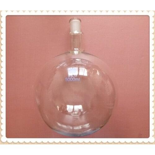 5000ml,Single Neck,24/29,Round Bottom Glass Flask,Laboratory Chemistry Reaction Bottle