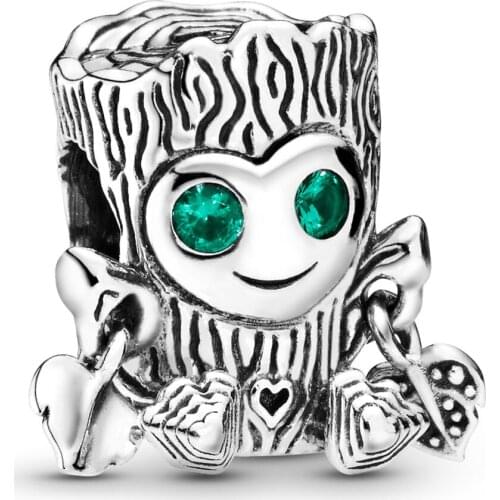 925 Sterling Silver Beads Sweet Tree Monster Charm Dangle Bead Pendant Fit Original Pandora Charms Bracelet Fashion Jewelry