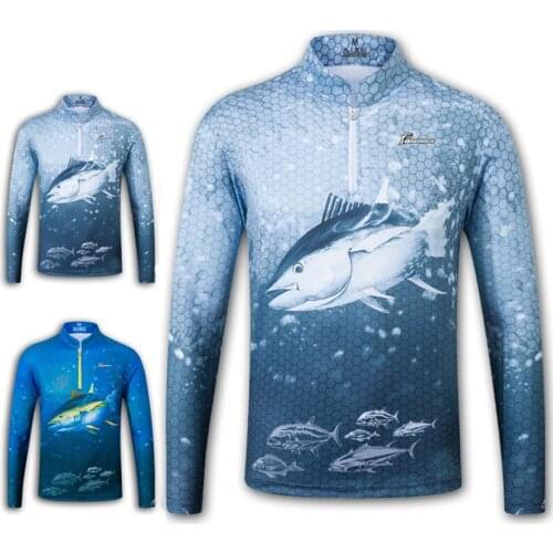 Quick Dry Fishing Clothing Long Sleeve Shirt Summer Quick-Drying Breathable Anti-UV Sun Protection Fishing Jacket