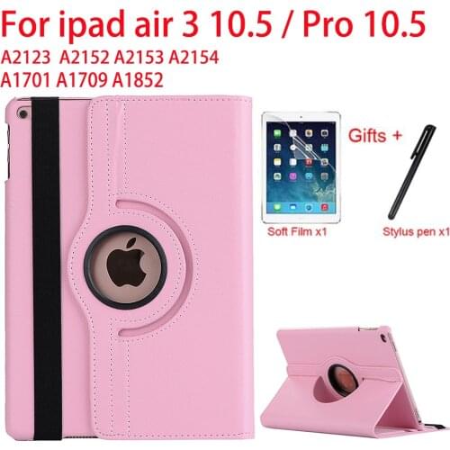 360 Rotation Case For Ipad Air 3 10.5 2019 A2152 A2123 A2153 Flip Stand Cover For Ipad pro 10.5" A1701 A1709 A1852 Tablet Funda