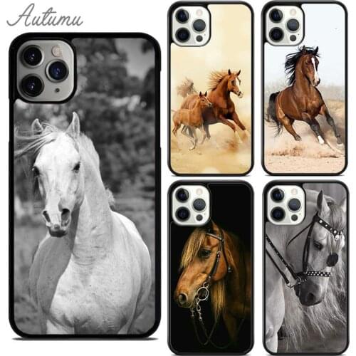 Handsome Horse Animal Phone Case for iPhone 11 12 Pro Max mini X XR XS SE 2020 5 6 7 8 Plus Samsung Galaxy S8 S9 S10 Cover shell