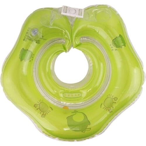 Baby Swimming Ring Seat Neck Ring Cute Tube Safety Infant Float Circle Inflatable Flamingo Water Toys Bathing Accessories