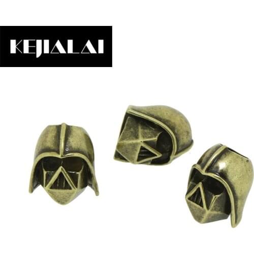 KEJIALAI Punk Jewelry Accessories Roman Spartans Helmet Charm Warrior Gladiator Helmet Connector Findings for DIY Jewelry Making