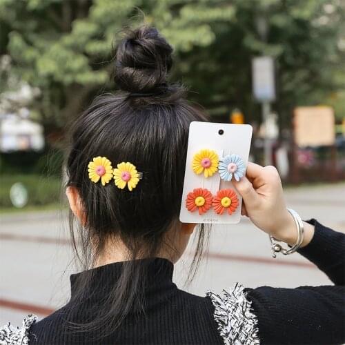 Cute Girly Chrysanthemum Hair Clip Girl Hair Clip Hipster Hair Clip Youth Hair Clip Hair Band Hair Accessories