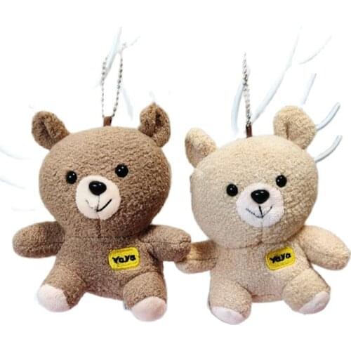 New 20pcs/lot Korea Hot Yaya Bear Stuffed Doll Cute Bear Keychain Pendant Plush toy