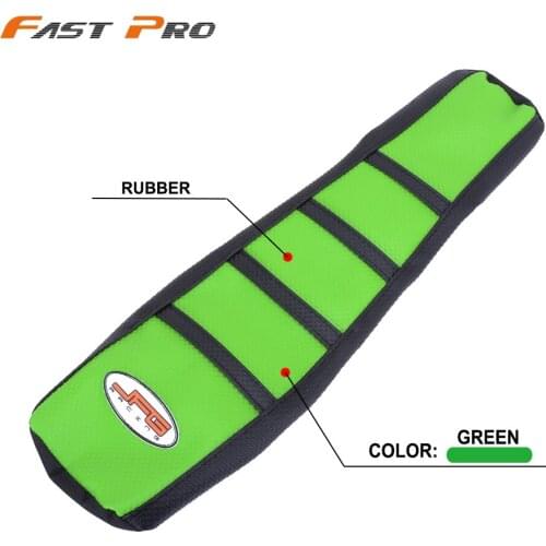 Pro Rib Ribbed Green Gripper Soft Rubber Seat Cover For KX65 KLX110 2000-2015 01 02 03 04 05 06 07 08 09 10 11 12 13 14 15