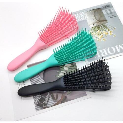 Detangling Plastic Hair Brush Scalp Massage Detangler Wet Curly Comb Women Health Care Reduce Fatigue Hairbrush Styling Tools