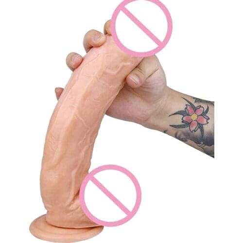 31cm XXL Realistic Big Dildo Vagina Anal Butt Plug Strap On Huge Penis with Suction Cup Erotic Sey Toy For Woman Female Sex Shop
