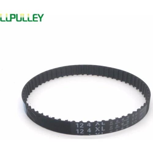 LUPULLEY XL Timing Belt 10mm Width 120/122/124/126/128/130/132/134/136/138XL Black Rubber Gear Belts for Pulley Drive