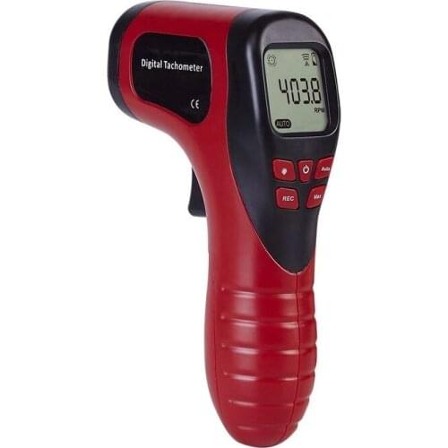 Speed Measuring Instrument Digital LCD Laser Tachometer Tach Range 2.5-99999RPM Non-Contact Motor Speed Meter Guage 9V Battery