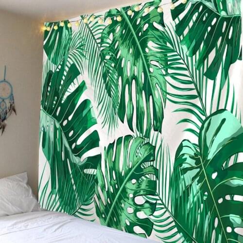 Tropical Leaf Tapestry Wall Hanging Tapestries Wall For Home Decoration Living Room Bedroom Wall Art Large size Free Dropping