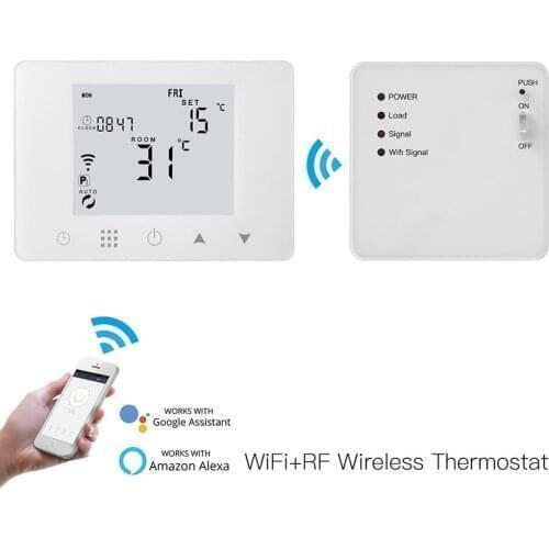 Smart Digital LCD Display Intelligent Wifi App Controlled Wireless Central Heating Room Thermostat