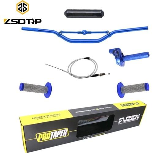 ZSDTRP Universal Handlebar Pads PRO Taper Grips with Cable Fat Bar 1-1/8" Pit Bike Motocross Motorcycle