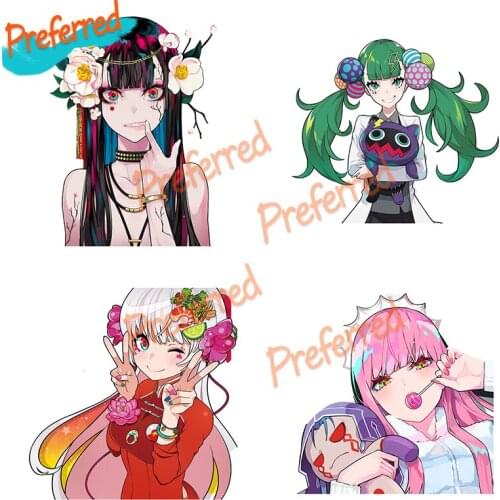 Game Animation Characters Lovely Girl Car Windshield Sticker Skateboard Decal Motorcycle Off-road Laptop Guitar PVC Vinyl