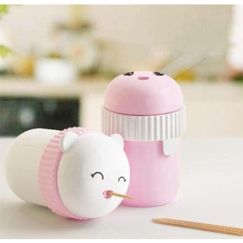 Cartoon Bear rotating toothpick box