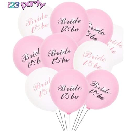 10Pcs/Lot 10inch Pink Bride To Be Balloon Wedding Engagement Party Decoration Bachelorette Party Balloon