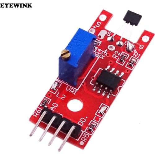 10PCS Smart Electronics 4pin KY-024 Linear Magnetic Hall Switches Speed Counting Sensor Module for Arduino diy Starter Kit