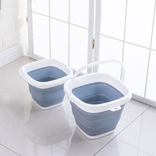 10L Bucket for Fishing Promotion Folding Bucket Car Wash Outdoor Thick Silicone Fishing Supplies Free Shipping Camping Portable