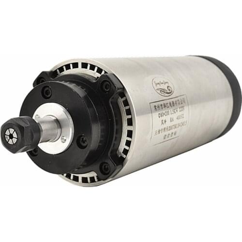 800W diameter 65mm CNC Spindle Air Cooled Spindle Motor 220V 1.5KW ER11 With 4 Bearings Machine Tool For Engraving Machine