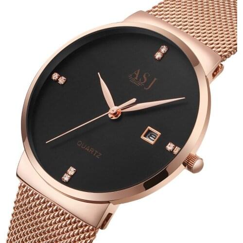 ASJ Mens Gold Watch