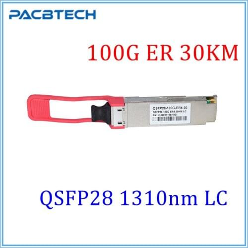 Free shipping! QSFP28 100G ER4 30km 1310nm SMF LC Optical Qsfp Gbic Transceiver Strong Compatible with CISCO Mikrotik