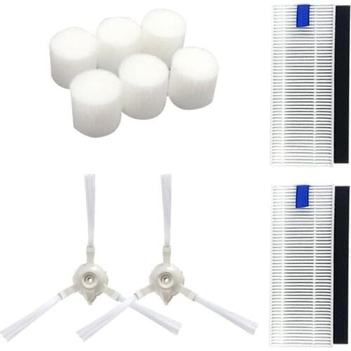 Filter and Side Brushes Excellent Filter Cotton Prolonged Durable for 360 Sweeper Robot S6 Vacuum Cleaner Parts Accessories