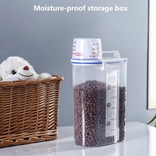 Pet Dog Feeder Storage Food Container Mildew Anti-oxidation Large Capacity Storage Fresh Box Food Container Dog Bucket